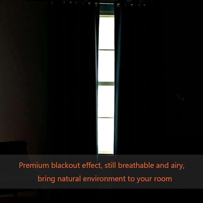H.VERSAILTEX Blackout Patio Curtains 100 x 96 Inches for Sliding Door Extral Wide Blackout Curtain Panels Thermal Insulated Room Divider - Grommet Top, 8' Tall by 8.5' Wide - Natural