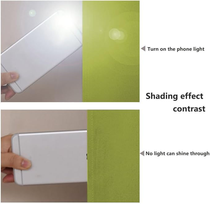 NICETOWN 100% Blackout Curtains 45 inches Long, Fresh Green, 1 Pair, 42 inches Width Each Panel, 2 Thick Layers Completely Blackout Window Treatment Thermal Insulated Lined Drapes for Small Window