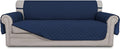Easy-Going Reversible Oversized Couch Cover for 3 Cushion Couch Sofa Cover for Dogs Water Resistant Furniture Protector Cover with Foam Sticks for Pet Cat (Oversized Sofa, Navy/Navy)