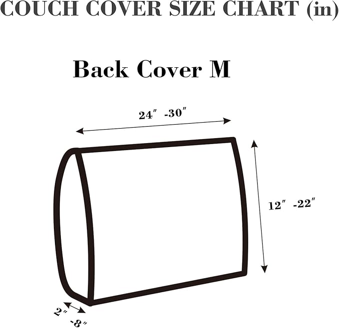 Sofa Covers Couch Covers for Sofa Pet Friendly Couch Cushion Covers Universal Sofa Covers Washable Stretch Slipcovers for Sectional Sofa (Texture Brown, Back Cover M)