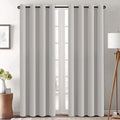 H.VERSAILTEX Blackout Curtain for Living Room Thermal Insulated Window Treatment Curtain Extra Long 84 inch Length Energy Saving Solid Grommet Top Blackout Drape, One Panel, Stone, 52" W x 90" L