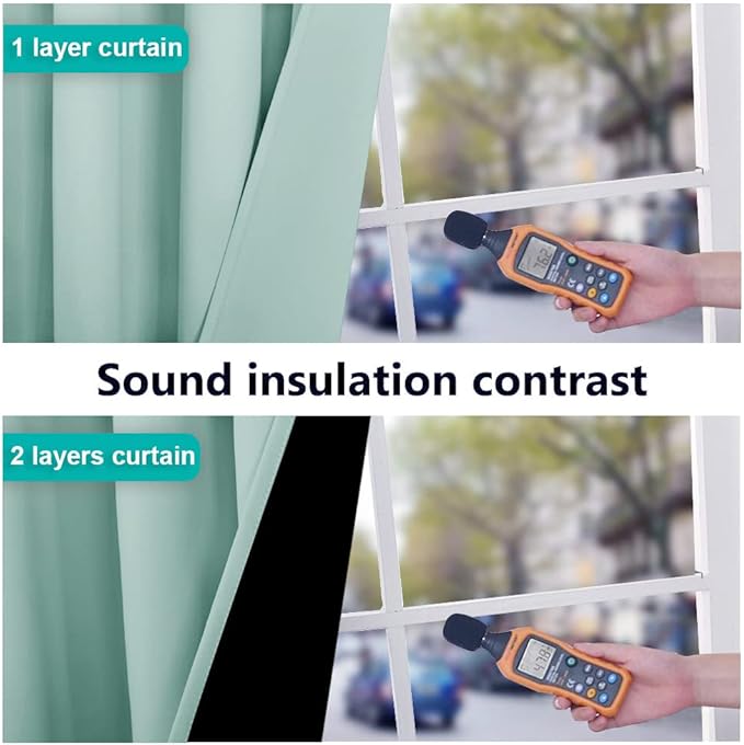 NICETOWN Aqua Blue Blackout Curtains 84 inches Long, Full Light Blocking Drapes with Black Liner for Nursery, Thermal Insulated Draperies for Hall, Villa (2 Pieces, 42" Wide Each Panel, Aqua Blue)