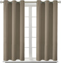 BGment Room Darkening Curtains 54 Inches Long - Grommet Thermal Insulated Drapes Window Treatment Curtains for Bedroom, 2 Panels, 38 x 54 Inch, Cocoa