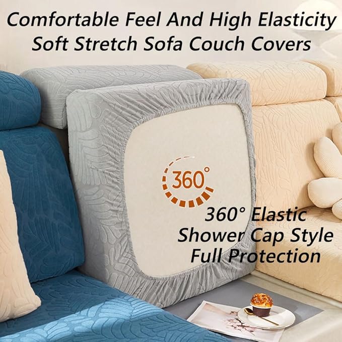 Soothing Home Sofa Covers, Sofa Hero Covers, Wear-Resistant Universal Couch Covers Washable Stretch Sectional Couch Cushion Covers (Orange,Headrest Cover)