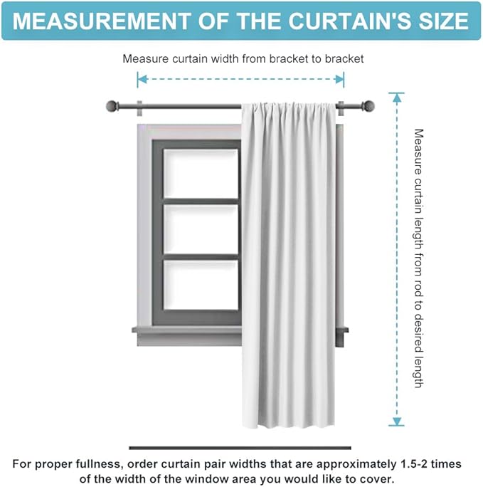 RYB HOME Blackout Curtains for Bedroom Living Room 72 inches Long, Thermal Insulated Privacy Rod Pocket Drapes for Nursery Office Home Theater, Width 42 by Length 72, Grey, 2 Panels