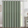 H.VERSAILTEX Blackout Patio Curtains 100 x 84 Inches for Sliding Door Extral Wide Blackout Curtain Panels Thermal Insulated Room Divider - Grommet Top, 7' Tall by 8.5' Wide - Cyan