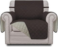 Easy-Going Chair Sofa Slipcover Reversible Sofa Cover Water Resistant Couch Cover Furniture Protector Cover with Elastic Straps for Pets Kids Children Dog Cat (Chair, Chocolate/Beige)
