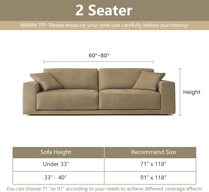 MYSKY HOME Loveseat Cover Charcoal Gray Couch Cover Sectional Couch Covers for 2 Cushion Couch Sofa Thick Universal Chenille Sofa Cover with Tassel Durable Furniture Protector for Dogs 91" x 118"