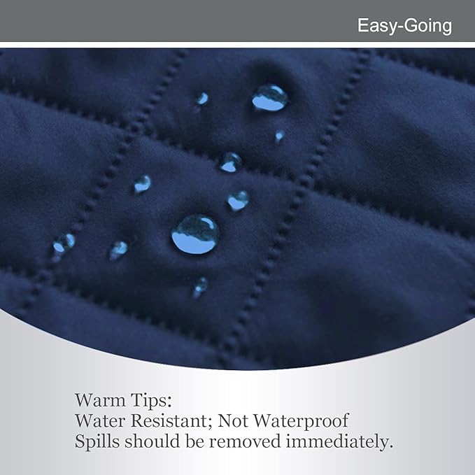 Easy-Going Reversible Oversized Couch Cover for 3 Cushion Couch Sofa Cover for Dogs Water Resistant Furniture Protector Cover with Foam Sticks for Pet Cat (Oversized Sofa, Navy/Navy)