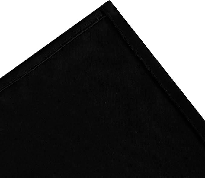 LEMOMO Blackout Curtains 52 x 90 Inch Long Black Curtains Set of 2 Panels Room Darkening Curtains for Bedroom and Living Room