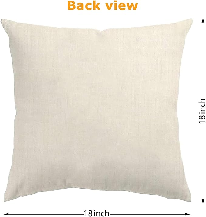 Fall Decorations for Home, Fall Pillow Covers 18x18 Set of 4, Thanksgiving Decorations Autumn Cushion Case for Couch