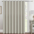 H.VERSAILTEX Blackout Patio Curtains 100 x 84 Inches for Sliding Door Extral Wide Blackout Curtain Panels Thermal Insulated Room Divider - Grommet Top, 7' Tall by 8.5' Wide - Pale Oak