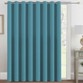 H.VERSAILTEX Blackout Patio Curtains 100 x 84 Inches for Sliding Door Extral Wide Blackout Curtain Panels Thermal Insulated Room Divider - Grommet Top, 7' Tall by 8.5' Wide - Storm Blue