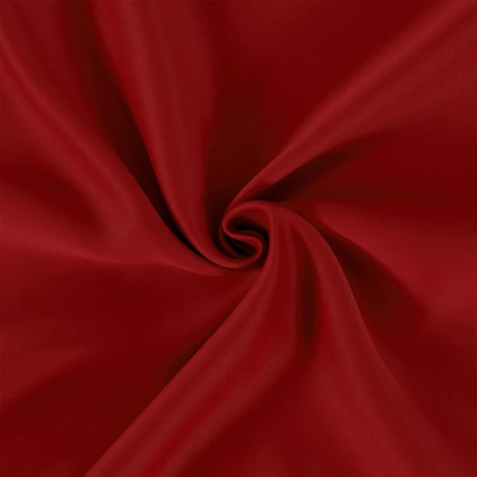 LEMOMO Red Blackout Curtains/52 x 45 Inch Length Kids Curtains/Set of 2 Panels Grommet Bedroom Curtains for Living Room