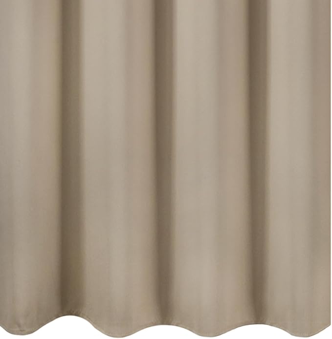 LEMOMO Khaki Thermal Blackout Curtains/52 x 95 Inch/Set of 2 Panels Room Darkening Curtains for Bedroom