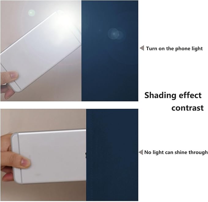 NICETOWN 100% Blackout Blinds, Laundry Room Decor Window Treatment Curtains for Large Patio Sliding Door, Thermal Insulated Moroccan Blue Curtains for Bedroom, Set of 2, 70 inches x 108 inches