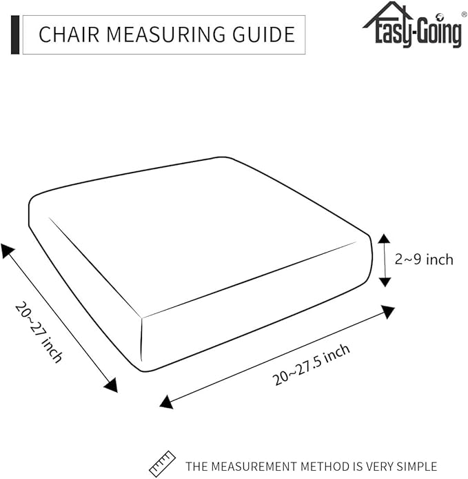 Easy-Going Stretch Cushion Cover Sofa Cushion Furniture Protector Sofa Seat Sofa slipcover Sofa Cover Soft Flexibility with Elastic Bottom(Chair Cushion,Camel)