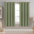 H.VERSAILTEX Blackout Curtain for Living Room Thermal Insulated Window Treatment Curtain Extra Long 63 inch Length Energy Saving Solid Grommet Top Blackout Drape, One Panel, Sage, 52" W x 63" L