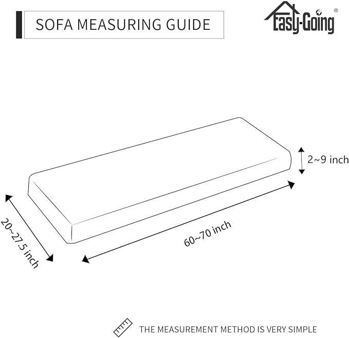 Easy-Going Stretch Cushion Cover Sofa Cushion Furniture Protector Sofa Seat Sofa slipcover Sofa Cover Soft Flexibility with Elastic Bottom(Sofa Cushion,Tan)