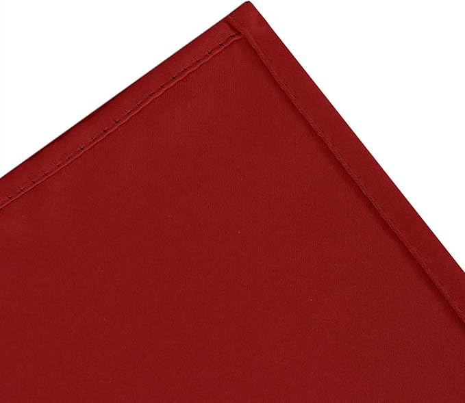 LEMOMO Blackout Curtains 66 x 54 Inch Long Red Curtains Set of 2 Panels Room Darkening Curtains for Bedroom and Living Room