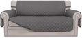 Easy-Going Sofa Slipcover Reversible Loveseat Sofa Cover Couch Cover for 2 Cushion Couch Furniture Protector with Elastic Straps for Pets Kids Dog Cat (Oversized Loveseat, Gray/Gray)
