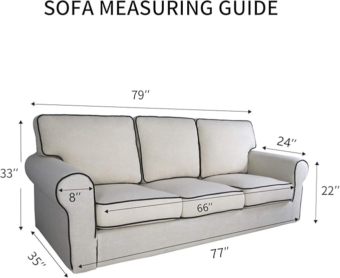 PureFit Reversible Quilted Sofa Cover, Water Resistant Slipcover Furniture Protector, Washable Couch Cover with Non Slip and Elastic Straps for Kids, Dogs, Pets (Sofa, Gray/Ivory)