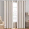 H.VERSAILTEX Light Blocking Curtain for Living Room Thermal Insulated Window Treatment Panel/Drape for Dining Room, Elegant Soft Curtain for Bedroom Grommet Top One Panel (Ivory - 52x120 Inches)