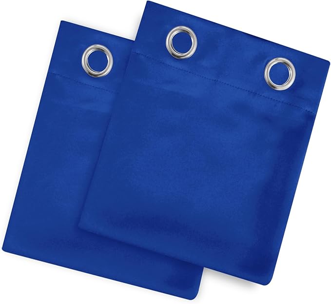 LEMOMO Royal Blue Thermal Blackout Curtains/42 x 72 Inch/Set of 2 Panels Room Darkening Curtains for Bedroom