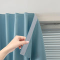 Self Adhesive Curtains, Black Out Shade for Window, Blackout Fabric Temporary Window Coverings Easy to Hang Curtains No Rod Needed, Use for Bedroom, Room, Kitchen, 47" W X 79" L, Lake Blue, 1 Panel