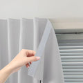 Blackout Curtains for Bedroom Sticky Curtain Blackout Window Cover Self Adhesive Curtains Rod No Drillng, 59" W X 71" L, Light Grey, 1 Panel