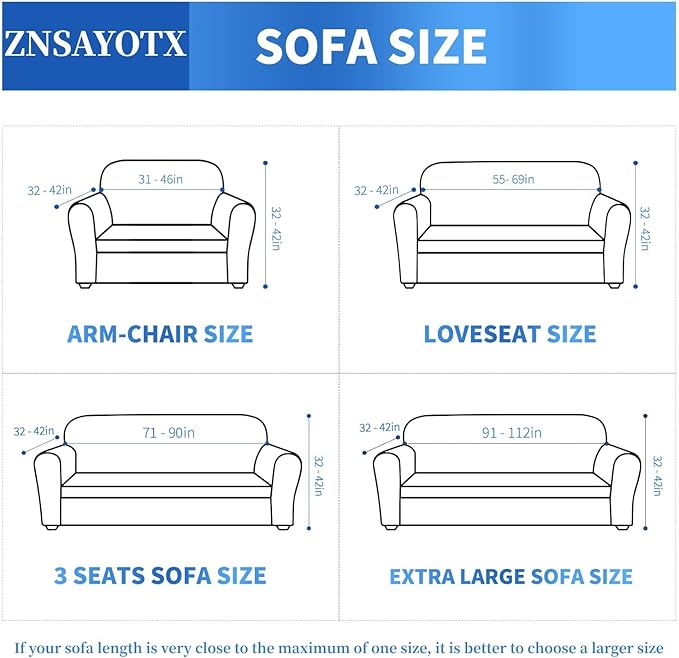 ZNSAYOTX 1 Piece Jacquard Couch Covers for 3 Cushion Couch High Stretch Sofa Cover for Pets Dogs Anti Slip Extra Large Sofa Slipcovers Furniture Protector (X-Large,New Pattern Rose)