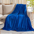 JIAHANNHA Royal Blue Throw Blanket Fleece Blanket 60"x80",Super Soft Cozy Plush Throw Blanket for Couch Sofa Bed,Warm and Lightweight Bed Blankets for Adults