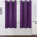 LEMOMO Purple Blackout Curtains 40 x 63 Inch Length/Set of 2 Curtain Panels/Thermal Insulated Room Darkening Blackout Curtains for Bedroom