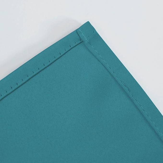 LEMOMO Blackout Curtains 52 x 90 Inch Long Sea Teal Curtains Set of 2 Panels Room Darkening Curtains for Bedroom and Living Room