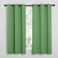 NICETOWN Froest Green Blackout Curtains 45 inches Length for Kitchen, 2 Panels, 29" Wide, Thermal Insulated Decoration Drapes for Small Window