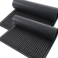 OLANLY Front Door Mat Indoor Outdoor Entrance, 2-Pack 71 x 23 Inch, Waterproof Heavy Duty Doormat, Fade Resistant, Low Profile, Easy Clean Patio Porch Welcome Floor Mats for Entry, Charcoal Grey