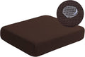 Water-Repellent Sofa Cushion Slipcovers Stretch Camper Dinette Cushion Covers Furniture Protector for Sofa Seat with Elastic Bottom (Loveseat Cushion, Chocolate)