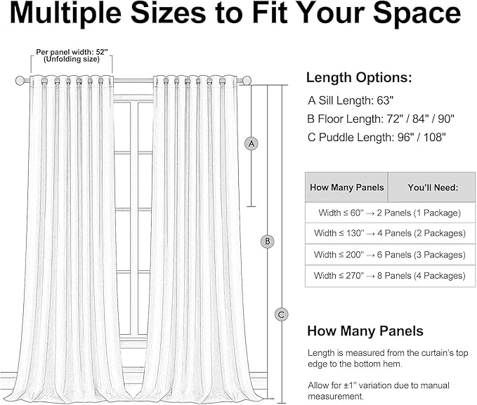 Frost Grey Blackout Linen Curtains 96 Inches Long 2 Panels for Bedroom 100% Black Out Curtains Thermal Insulated Noise Reducing Neutral Modern Living Room Darkening Window Drapes 96 inches Length
