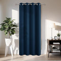 Joydeco Blackout Door Curtain for Doorway Privacy 90 Inches Long, Grommet Closet Curtain for Open Closet, Room Divider for Bedroom Living Room (Navy Blue, 52Wx90L, 1 Panel)