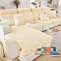 Soothing Home Sofa Covers, Sofa Hero Covers, Wear-Resistant Universal Couch Covers Washable Stretch Sectional Couch Cushion Covers (Beige,Headrest Cover)