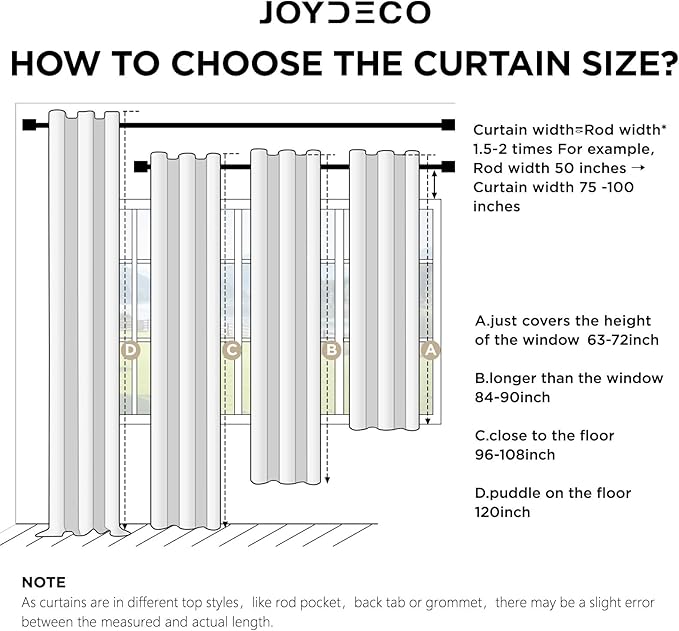 Joydeco Blackout Curtains for Bedroom - 100% Light Blocking 2 Panels Sage Green Drapes 42" W x 63" L, Thermal Insulated Room Darkening Curtains, Linen Textured for Living Room, Rod Pocket & Back Tabs
