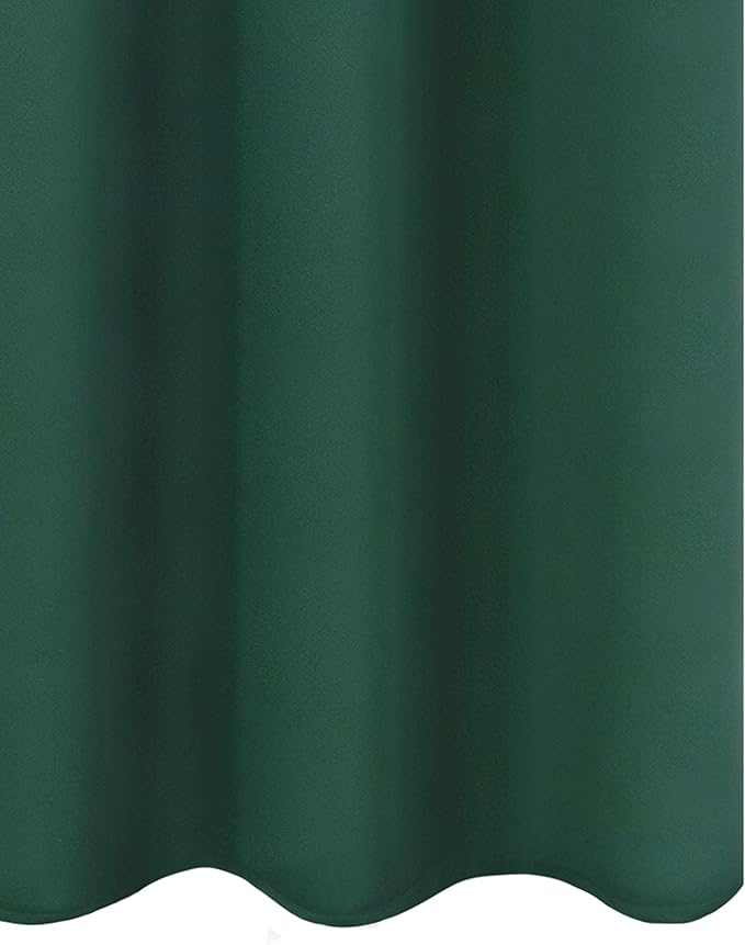 LEMOMO Green Blackout Curtains 34 x 54 Inch Length/Set of 2 Curtain Panels/Thermal Insulated Room Darkening Blackout Curtains for Bedroom