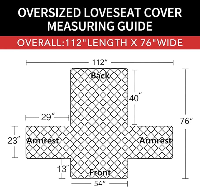 Easy-Going Sofa Slipcover Reversible Loveseat Sofa Cover Couch Cover for 2 Cushion Couch Furniture Protector with Elastic Straps for Pets Kids Dog Cat (Oversized Loveseat, Chocolate/Beige)