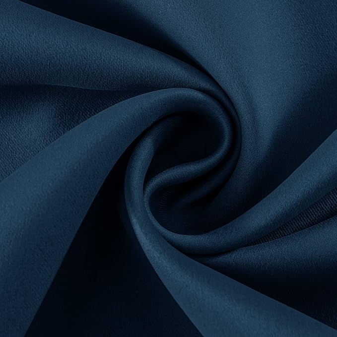 Joydeco Blackout Curtains 84 Inch Length 2 Panels Set, Thermal Insulated Long Drapes 2 Burg, Room Darkening Grommet Curtains for Living Room Bedroom Window