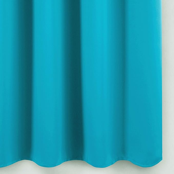 LEMOMO Teal Thermal Blackout Curtains/38 x 63 Inch/Set of 2 Panels Room Darkening Curtains for Bedroom