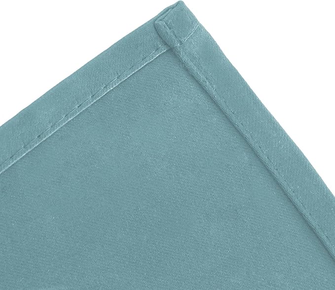 LEMOMO Stone Blue Thermal Blackout Curtains/52 x 45 Inch/Set of 2 Panels Room Darkening Curtains