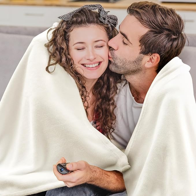 BEDELITE Fleece Blanket Twin Size Cream Throw Blankets for Couch & Bed, Luxury Plush Cozy Fuzzy Blanket 60x80 inches, Super Soft Warm Lightweight Throw Blanket for Travel Camping