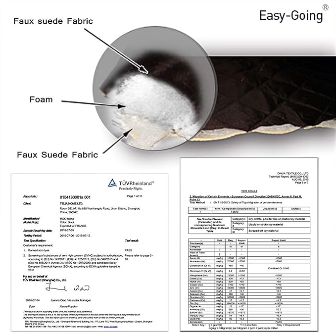 Easy-Going 4 Seater Sofa Slipcover Reversible Sofa Cover Water Resistant Couch Cover with Foam Sticks Elastic Straps Furniture Protector for Pets Children Dog Cat (XX-Large, PeacockBlue/Beige)