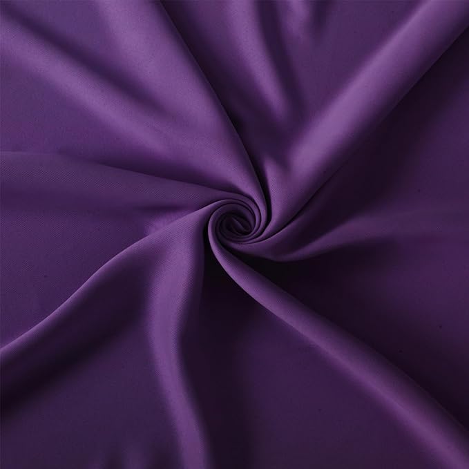 LEMOMO Purple Thermal Blackout Curtains/38 x 54 Inch/Set of 2 Panels Room Darkening Curtains for Bedroom