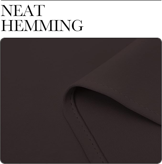 NICETOWN Blackout Curtain Panels for Bedroom Window, Triple Weave Microfiber Energy Saving Thermal Insulated Solid Grommet Blackout Draperies and Drapes(One Pair, 34 inches by 72 inches, Toffee Brown)